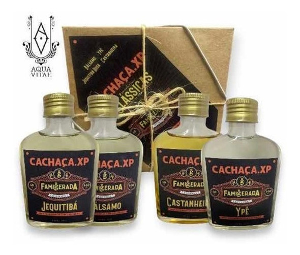 Cachaça Famigerada Experience Kit Com 4 Garrafas 160ml 0 Cachaça Famigerada Experience Kit Com 4 Garrafas 160ml 0
