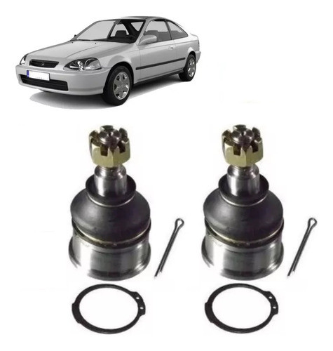 Par Pivo Inferior Honda Accord 1992 Até 2002 0
