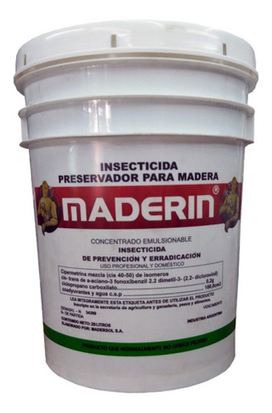 Curador Y Preservador Isecticida Maderas Maderin X 20 Lts 0