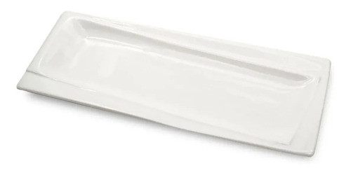 Fuente Para Sushi Curva 40 X 12 Cm Porcelana Premium G 0