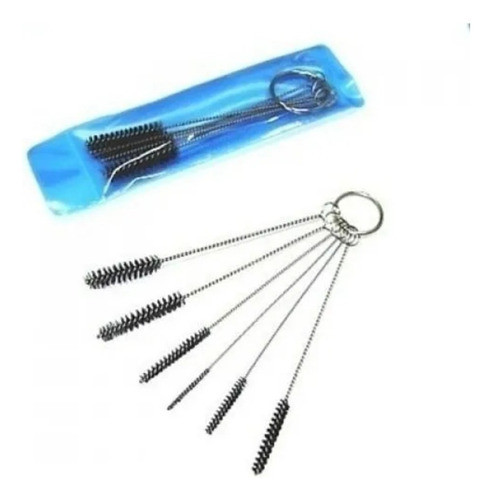 Kit 5 Mini Escovas  Limpeza Tattoo Tatuagem Agulha Bico 1