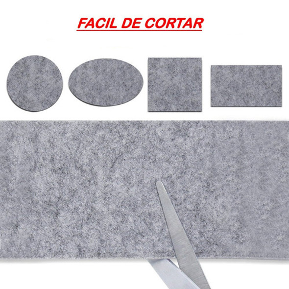 Cinta Protectora Pisos Fieltro Autoad Rollo 5 Cmx5 Mts Gris 1
