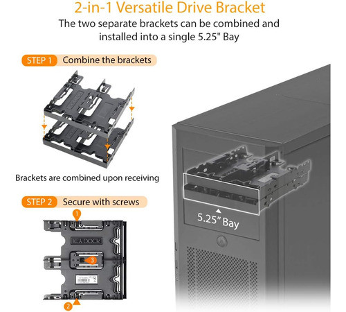 Icy Dock 4 X 2.5, Adaptador Montaje Soporte De Hdd / Ssd 1