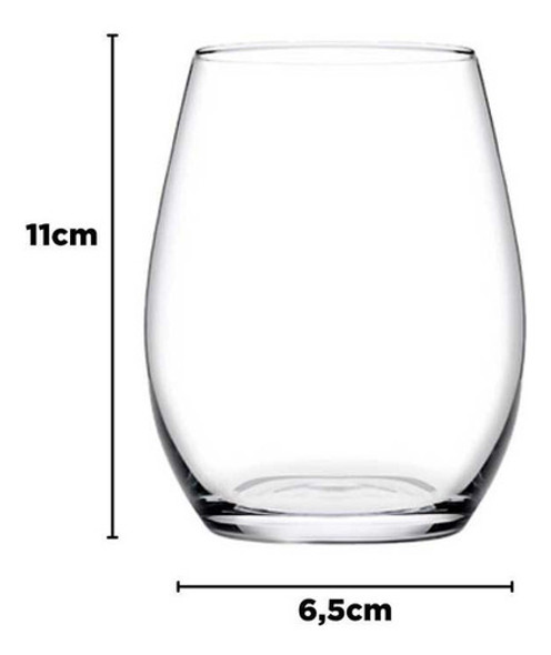 Copo Baixo De Vidro Cor Transparente Lira Class Home 440ml 1