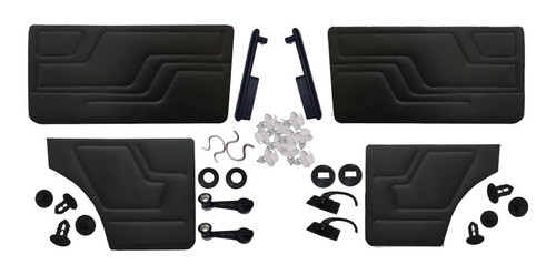 Kit Completo Paneles Tapizados Fiat 147 Clip Manijas Apoyas 0