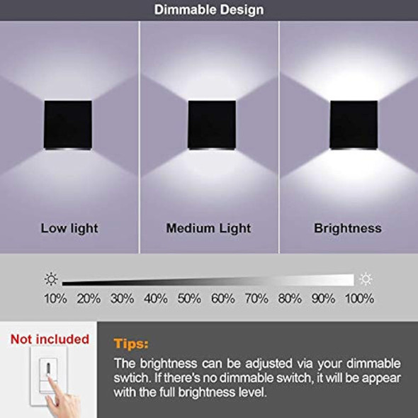 Mini Apliques De Pared Led Regulable 10 W, Lightess Lámpara 1