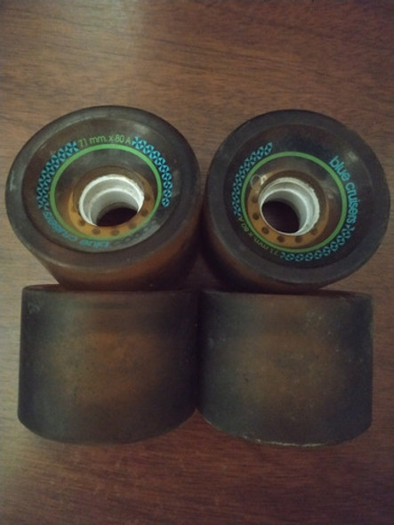 Ruedas Longboard Woodoo Blue Cruisers 71mm X 80a 1