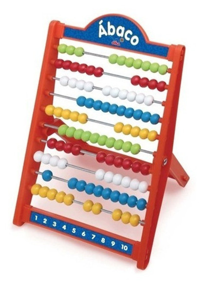 Ábaco Brinquedo Escolar Educativo C 100 Bolinhas Coloridas 0 Ábaco Brinquedo Escolar Educativo C 100 Bolinhas Coloridas 0