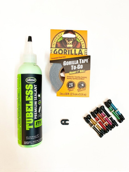 Kit Tubelees - Valvulas Color + Cinta Gorilla + Slime Str 0 Kit Tubelees - Valvulas Color + Cinta Gorilla + Slime Str 0