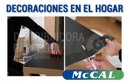 Vinilo Autoadhesivo Negro Mate Mccal  9 Mts X122 Cm 1