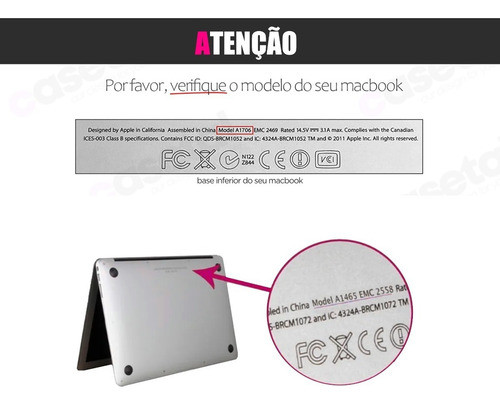 Case Capa New Macbook Pro M1 M2 M3 16 Pol  A2485 A2780 A2991 1