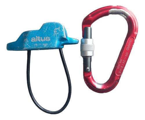 Placa Altus Sirena 4 Autoblocante Reverso + Mosqueton Guard 0