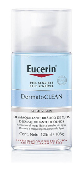 Eucerin Desmaquillante Bifásico De Ojos Dermatoclean X125 Ml 1