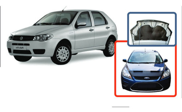 Mascara De Capot Fiat Palio Fire 04/17 En Ecocuero 0