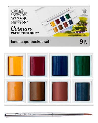 Estojo Aquarela Winsor & Newton Cotman Landscape ª 1