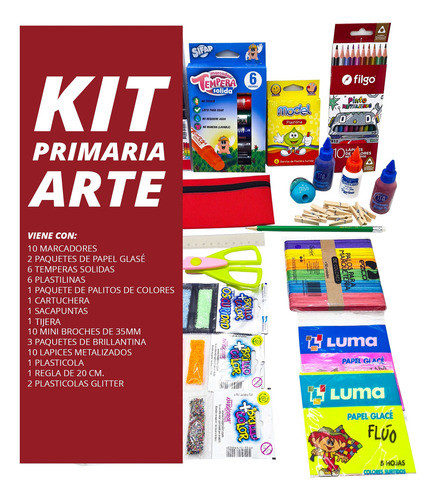 Kit Primaria Arte Escolar Cuarto Grado 1
