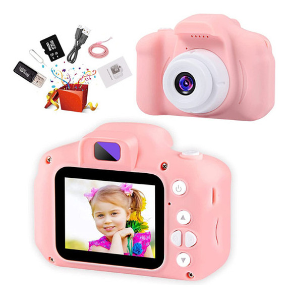Novo Câmera Digital Infantil Recarregável Com Cartão De 0
