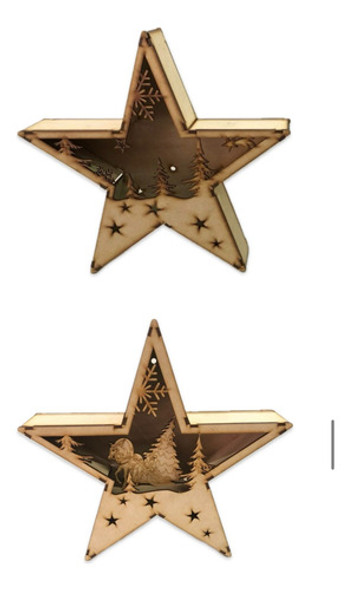 Estrella Navideña Caja Para Decoración 3d 0 Estrella Navideña Caja Para Decoración 3d 0