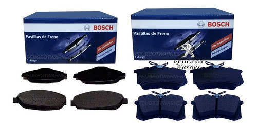 Pastillas Delanteras + Traseras Bosch Para Peugeot 308 1.6 N 0