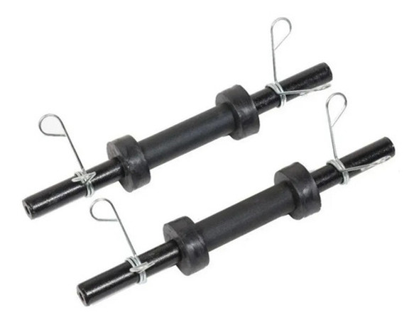 Kit Musculação Fitness Barras 30kg Anilhas Emborrachada 1