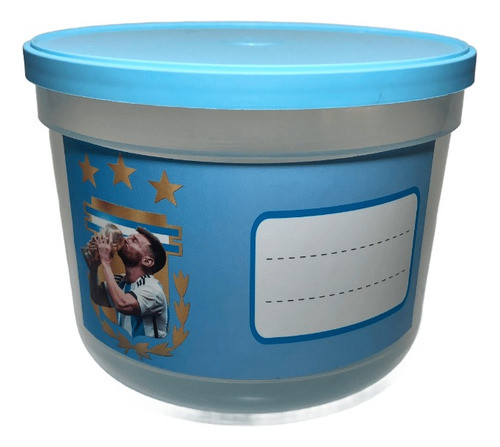 25 Contenedor Vianda Tematica Taper Souvenir Personalizado 0