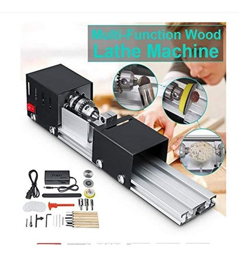 Mini Maquina Pulidora De Cuentas De Torno Diy Mecanizado Cn 1