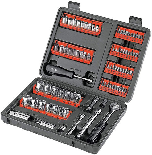 Juego 90 Piezas Mecanico Puntas Dados 1/4 3/8 Y 1/2 Pretul 0