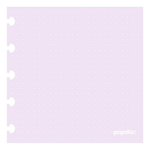 Refil Baby Grd Pontilhado Lilás Marshmallow 90g/m2 Pop Disc 0