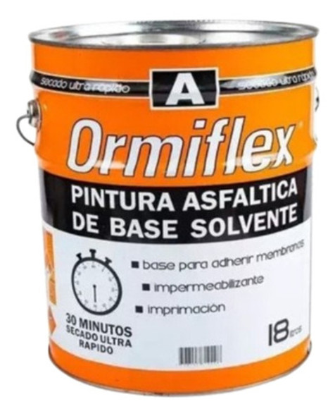 Pintura Asfaltica Ormiflex 18l Secado Ultrarrapido 0