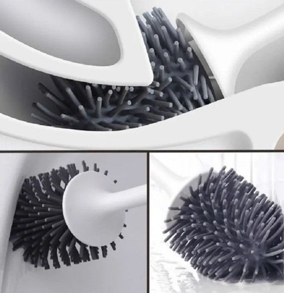 Cepillo Escobilla Inodoro Antibacterial  Cerdas De Silicon 1