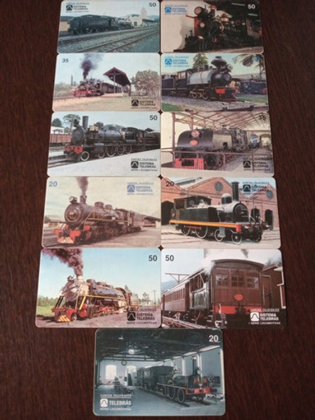 Cartões Telefonicos Série Locomotivas Telebrás 0