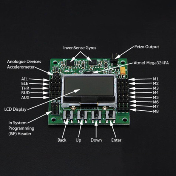 Placa Controladora Kk2.1.5 Lcd Multirotor Kk 6050mpu 1 Placa Controladora Kk2.1.5 Lcd Multirotor Kk 6050mpu 1