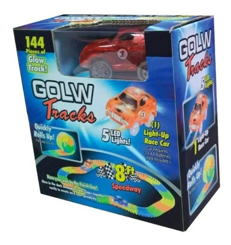 Pista Flexible , Con 1 Auto Luminoso 144 Piezas Full - 605 1