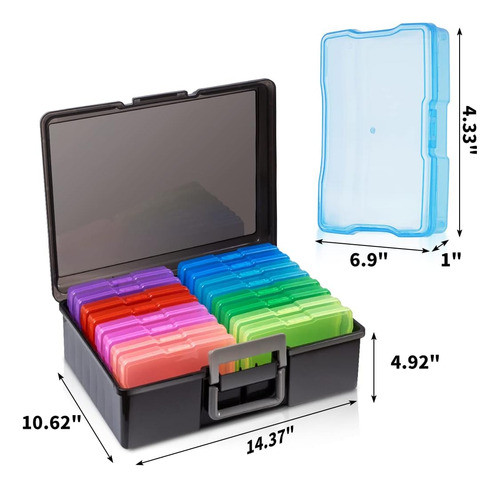 Caja De Almacenamiento 10x15 Cm, Portátil Para Stickers 1