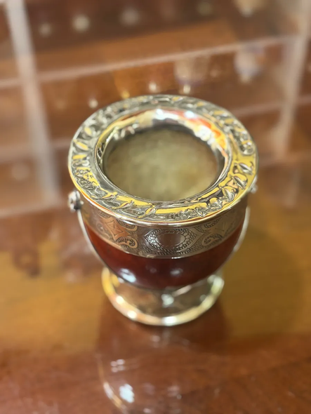 Imperial Criollo Mate Cup with Alpaca Base and Rim – 100% Argentinian