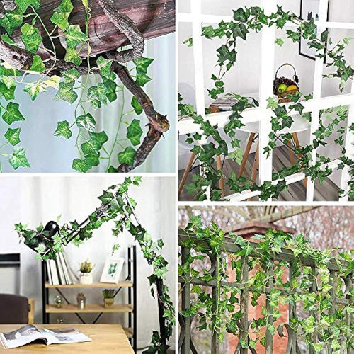 Cewor 14 Pack 98 Pies Fake Ivy Leaves Artificial Ivy Leaves 1