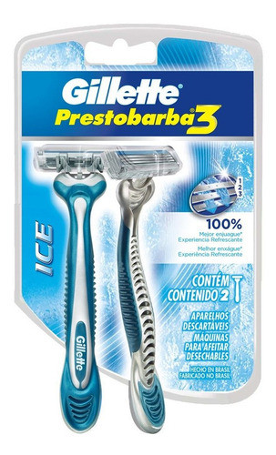 Afeitadora Gillette Prestobarba 3 Cool X 2 Unidades 0