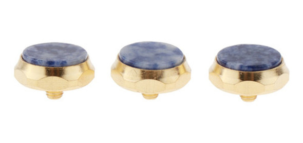 3 Peças Liga Trompete Botões De Dedo Cobre 1.5x1.5cm 0