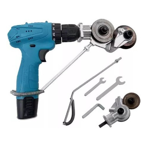 Cortador De Chapas Metálicas Calhas E Dutos Furadeira 1