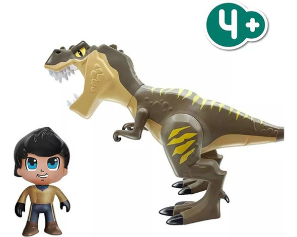 Pinypon Action Dinosaurio T - Rex + Figura Original Recoleta 1
