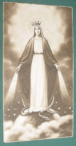 Religion Tarjeta Recuerdos Fiesta Inmaculada Maria 1929 0