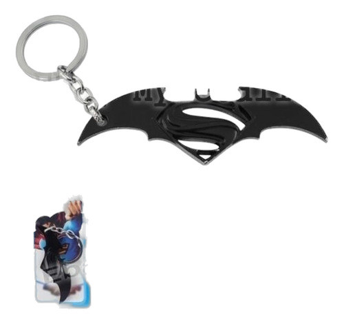 Super Héroe Batman Superman Combinar Logo Colgante Llavero C 0