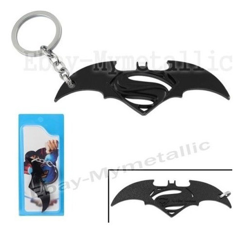Super Héroe Batman Superman Combinar Logo Colgante Llavero C 1