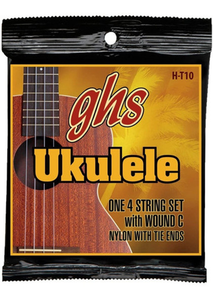 Encordado Ghs Ukelele Tenor Nylon Negro Ht10 0