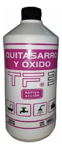 Quitasarro Y Oxido De Rapida Accion X 1 Litro Tf3 X 6 Unidad 0