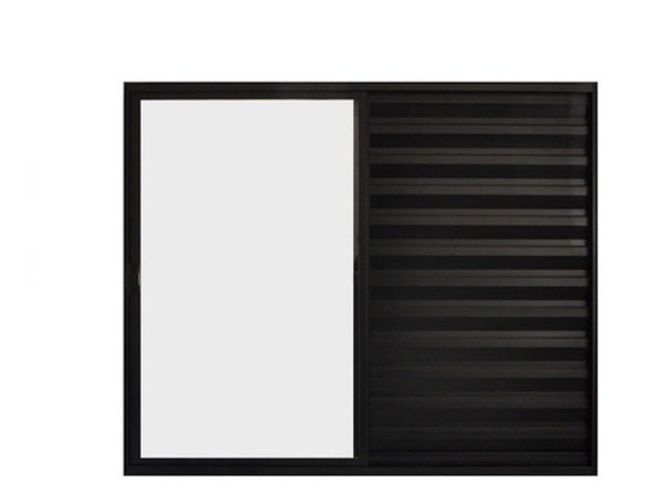 Janela De Alumínio Veneziana 100x100cm 3 Folhas Hale 0 Janela De Alumínio Veneziana 100x100cm 3 Folhas Hale 0