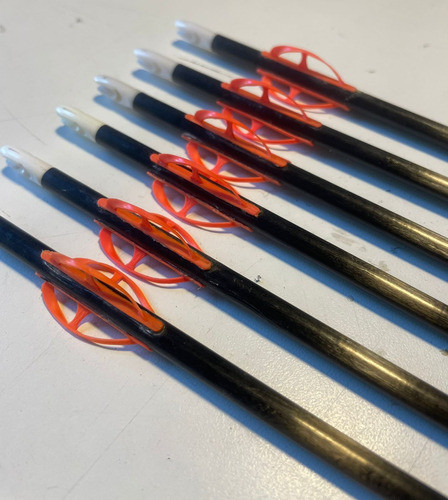 Flechas Easton Inspire 750 Con Timones Bohning Griffin 3d 0