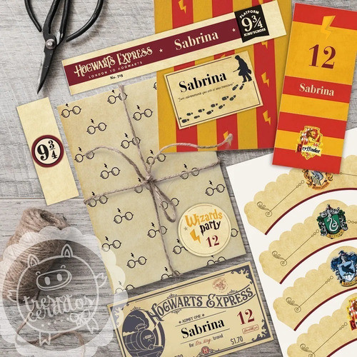 Kit Imprimible Editable Harry Potter 1