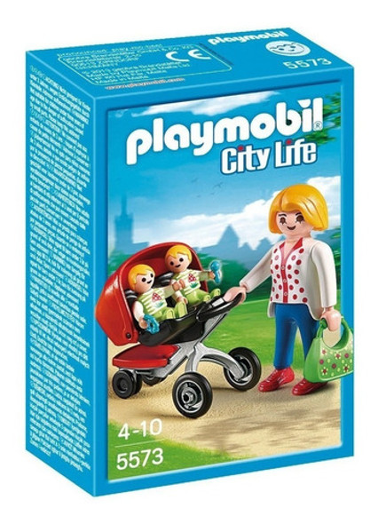 Playmobil Mamá Con Carrito De Gemelos 5573 Intek 0