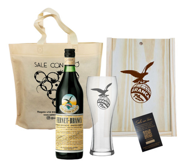Regalo Kit Caja Madera Fernet Branca + 1 Vaso Grabado 0 Regalo Kit Caja Madera Fernet Branca + 1 Vaso Grabado 0